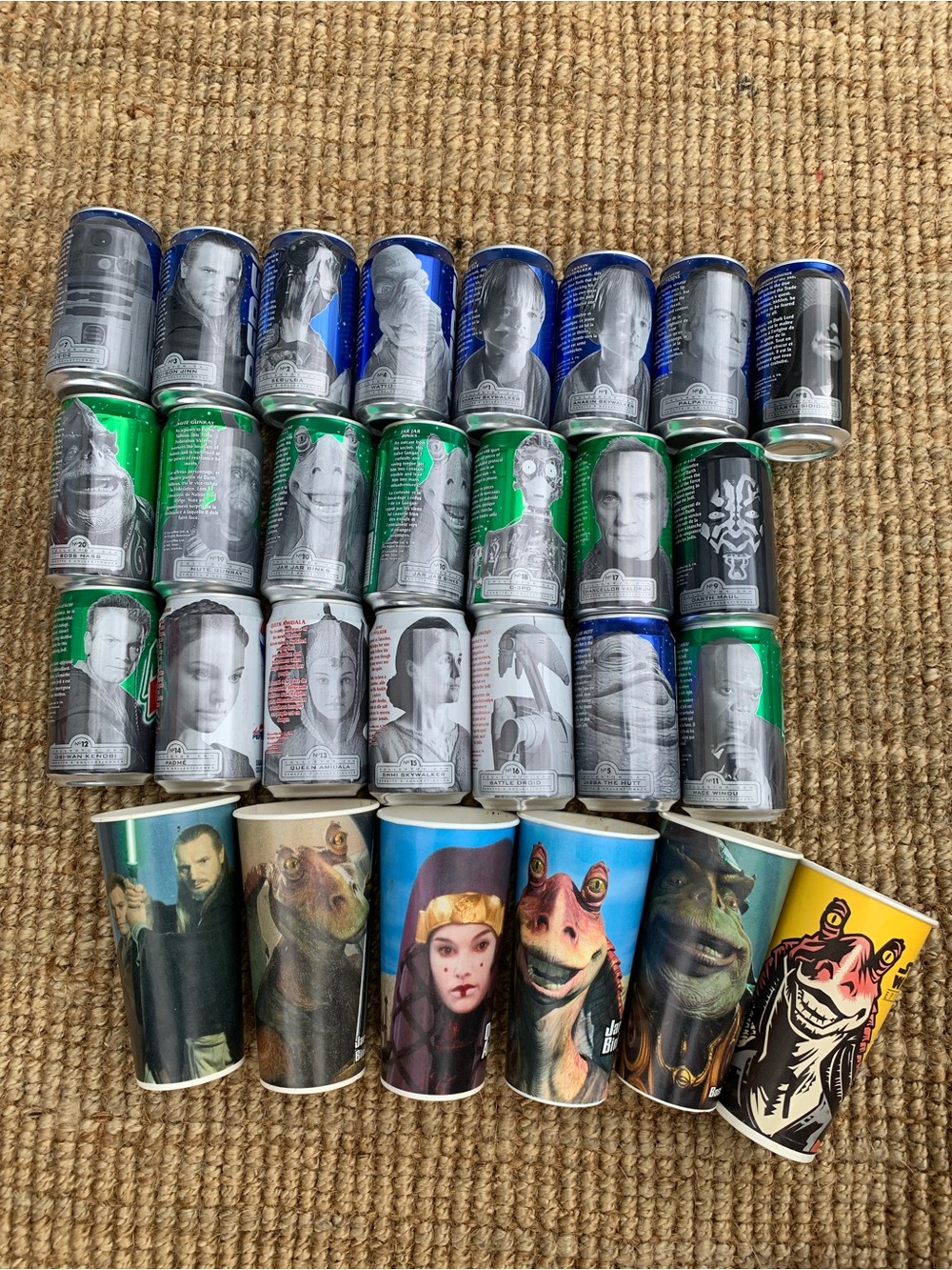 Vintage Pepsi Star Wars Collectible Cups & Cans Bundle